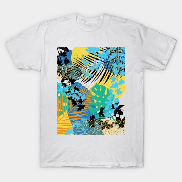 Tropical Leaves T-Shirt by SWON Design